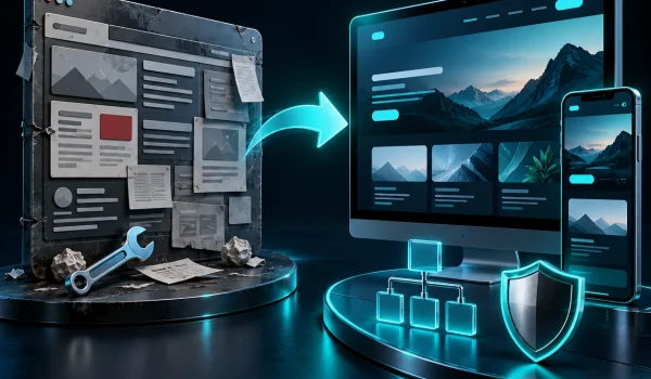 بازطراحی سایت وردپرسی؛ تبدیل ساختار قدیمی به تجربه کاربری منظم در دسکتاپ و موبایل